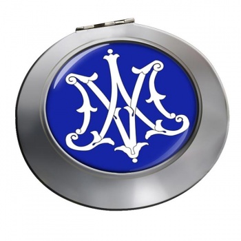 Monogram of Mother Mary Chrome Mirror