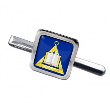 Masonic Lodge Chaplain Square Tie Clip