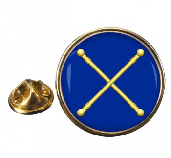 Masonic Lodge Marshal Round Pin Badge