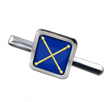 Masonic Lodge Marshal Square Tie Clip