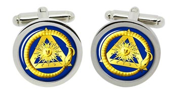 Masonic Serpent Cufflinks in Chrome Box