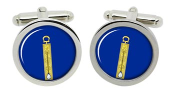 Masonic Lodge Junior Warden Cufflinks in Chrome Box