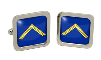 Masonic Lodge Worshipful Master Square Cufflinks in Chrome Box