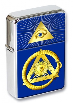 Masonic serpent Flip Top Lighter