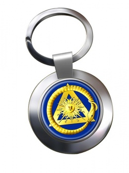Masonic serpent Chrome Key Ring
