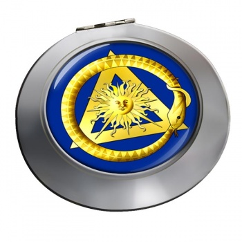 Masonic serpent Chrome Mirror