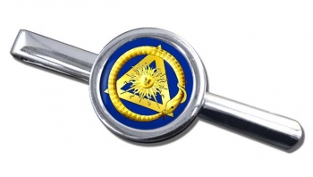 Masonic serpent Round Tie Clip