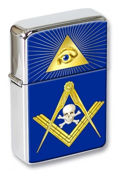 Masonic Skull Flip Top Lighter