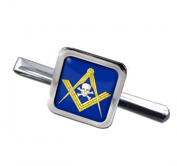 Masonic Skull Square Tie Clip