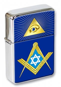 Masonic Star of David Flip Top Lighter