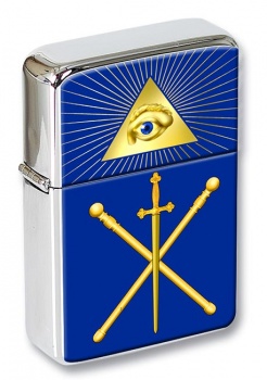 Masonic Lodge Master of Ceremonies Flip Top Lighter