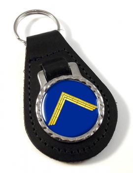 Masonic Lodge Worshipful Master Leather Key Fob