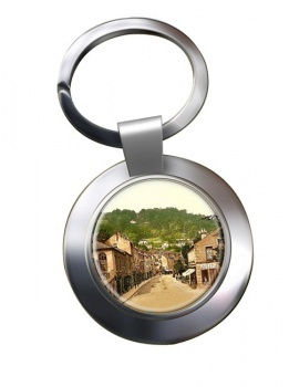 Matlock Bath Derbyshire Chrome Key Ring