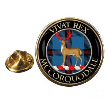 McCorquodale Scottish Clan Round Pin Badge