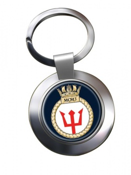 Third Mine Counter Measures Squadron (MCM3) (Royal Navy) Chrome Key Ring