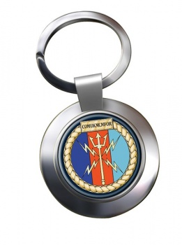 COMUKMCMFOR (Royal Navy) Chrome Key Ring