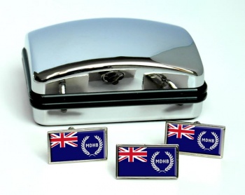 Mersey Docks and Harbour Company Ensign Rectangle Cufflink and Tie Pin Set