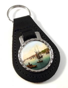 The Medway Chatham Kent Leather Key Fob