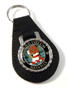 Melville Scottish Clan Leather Key Fob