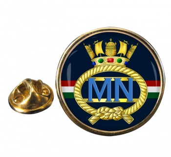 Merchant Navy Round Pin Badge