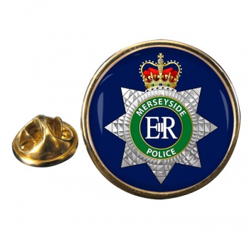 Merseyside Police Round Pin Badge