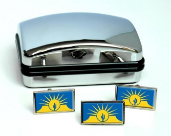 Mesa Flag Cufflink and Tie Pin Set