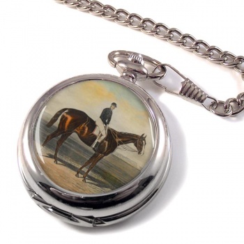 Racehorse Meteor W. Scott up Pocket Watch