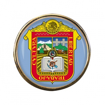 Estado de Mexico Round Pin Badge