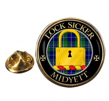 Midyet Scottish Clan Round Pin Badge