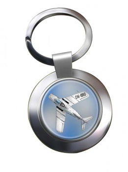 MIG 15 Chrome Key Ring