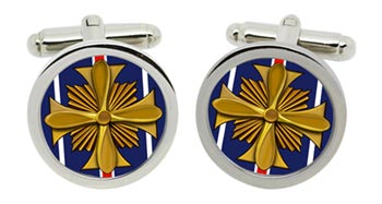 Distinguished Flying Cross (United States) Cufflinks in Chrome Box