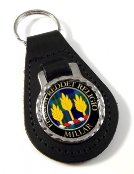 Millar Scottish Clan Leather Key Fob