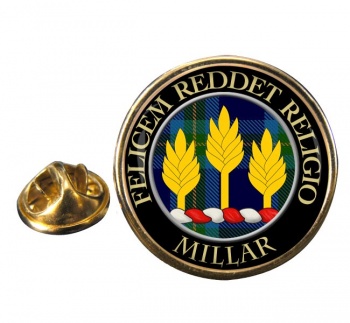 Millar Scottish Clan Round Pin Badge