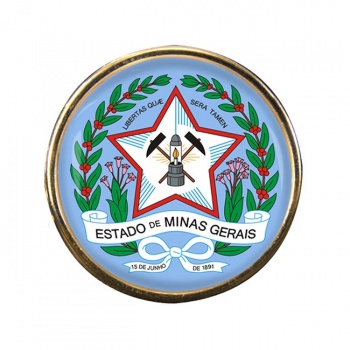 Minas Gerais (Brazil) Round Pin Badge