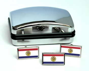 Mobile AL Flag Cufflink and Tie Pin Set