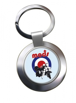 Mods Scooter Chrome Key Ring