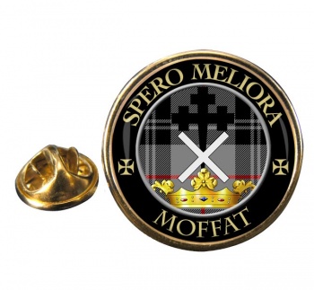 Moffat Scottish Clan Round Pin Badge