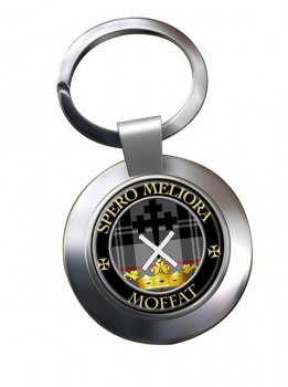 Moffat Scottish Clan Chrome Key Ring