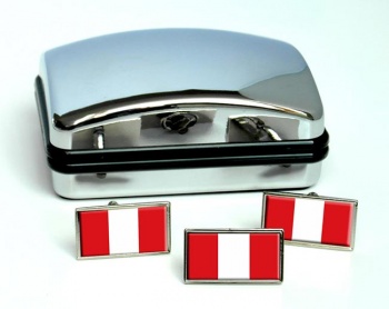 Mons (Belgium) Flag Cufflink and Tie Pin Set