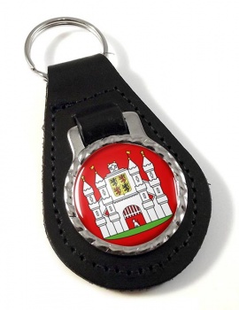 Mons (Belgium) Leather Key Fob