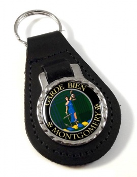 Montgomery Scottish Clan Leather Key Fob