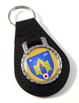 Montpellier (France) Leather Key Fob