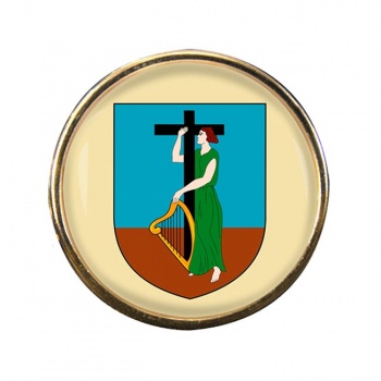 Montserrat Round Pin Badge