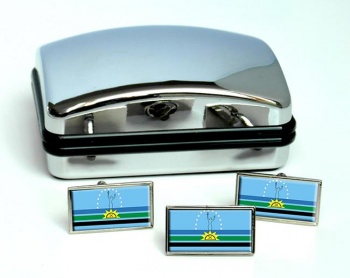 Monagas (Veenezuela) Flag Cufflink and Tie Pin Set