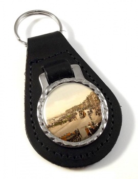 Morecambe Parade East Leather Key Fob