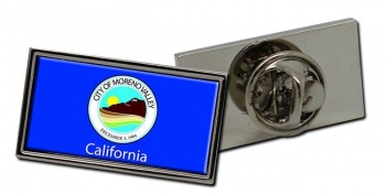 Moreno Valley CA Flag Pin Badge