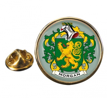Morgan Coat of Arms Round Pin Badge
