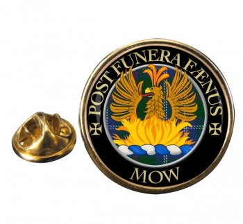 Mow Scottish Clan Round Pin Badge
