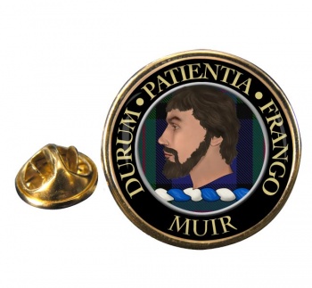 Muir Scottish Clan Round Pin Badge