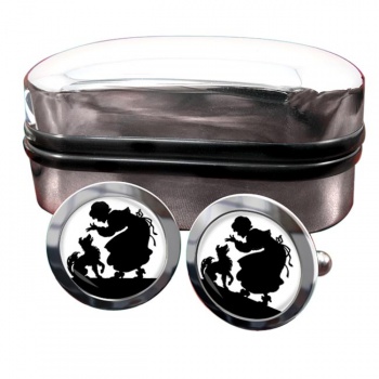 Mother Hubbard Round Cufflinks